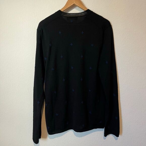 Homme Deux Comme Des Garcons Lightning Bolt Knit Sweater Men's Size Large NEW - Picture 3 of 8